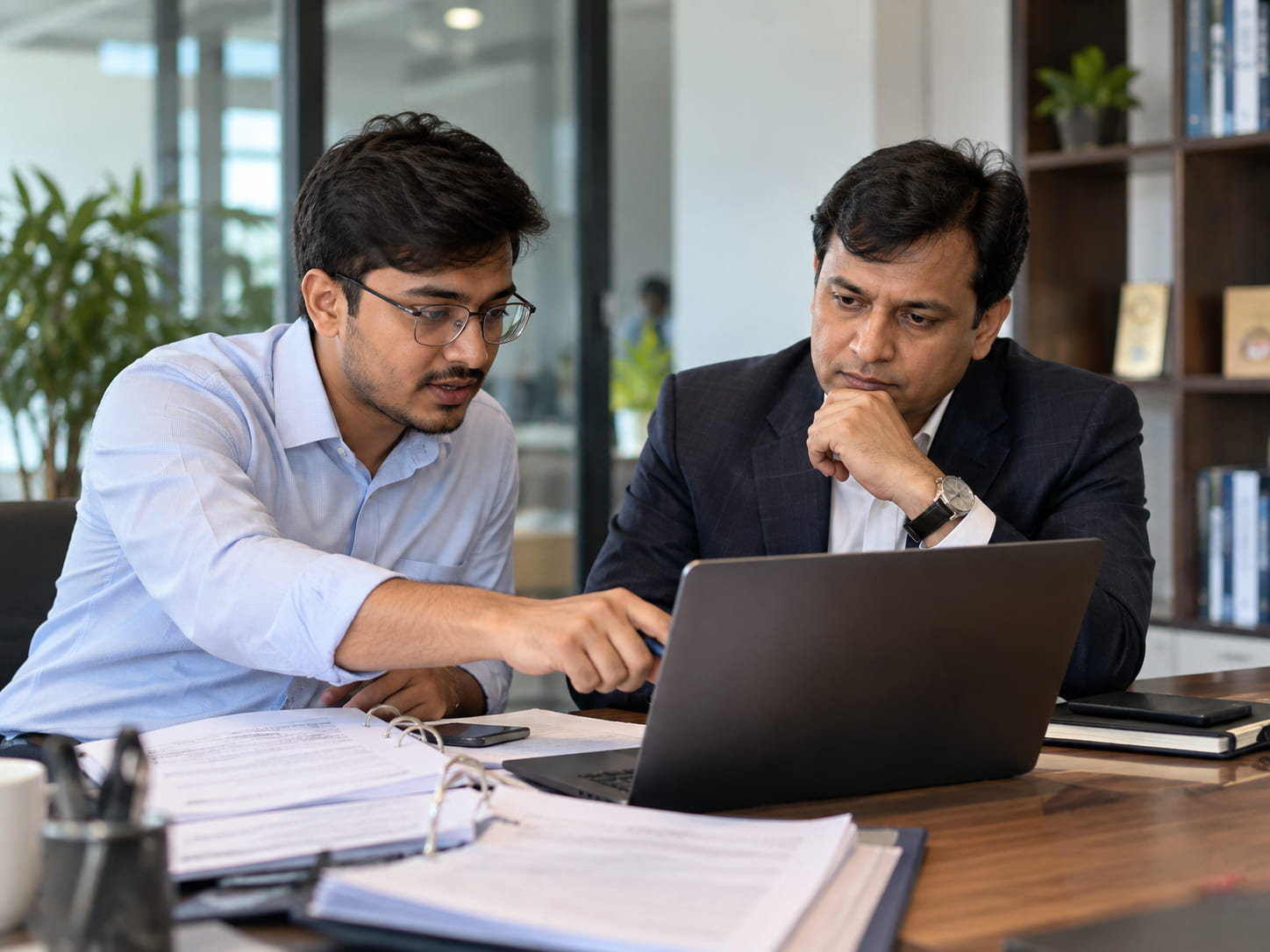 Discussing a requirement with a client